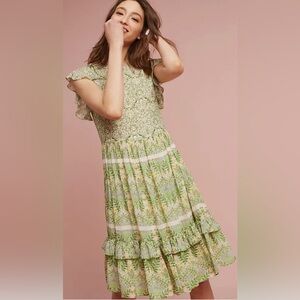 Anthropologie Varun Bahl Lanai Beaded Dress